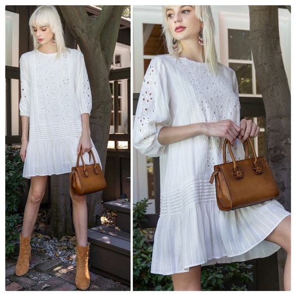 Eye-Let You Wear Me Woven Lace Dress - Picture 8 of 16